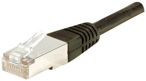 Cordon RJ45 catégorie 6 F/UTP noir - 50 m