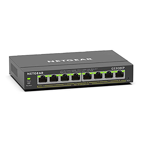 NETGEAR GS308EP Switch manageable 8 ports Gigabit PoE+ 62W