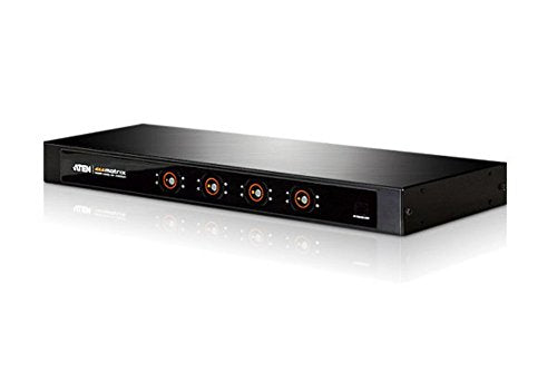 Commutateur matriciel HDMI 4K 4x4 - Commutateur de matrice AV - 10,2 Gbit/s - 340 MHz - 4096 x 2160 pixels - Noir - Métal