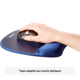 FELLOWES Tapis de souris - Repose-poignets Ergo Mouss - Saphir