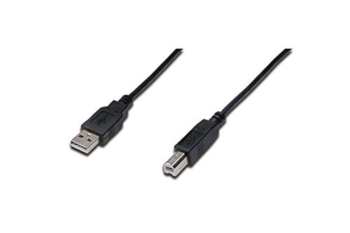 Digitus AK-300102-018-S câble USB USB 2.0 USB A USB B 0,48 Gbit/s Noir