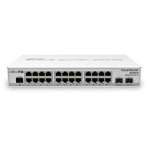 MikroTik CRS326-24G-2S+IN Commutateur réseau géré, 24x Ethernet Gigabit, 2x SFP+, PoE