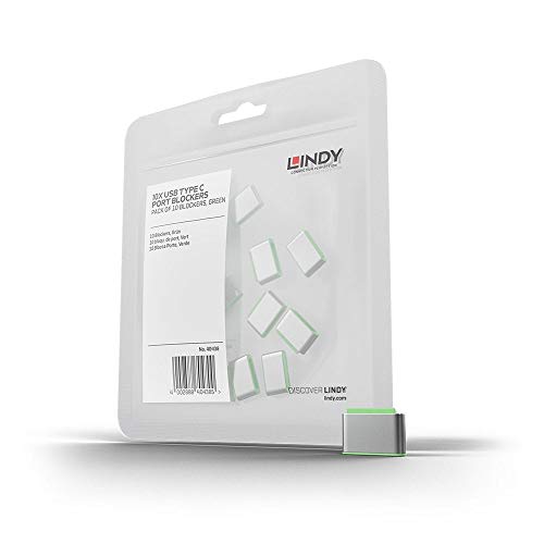 LINDY USB Type C Port Blockers Pack of 10 White
