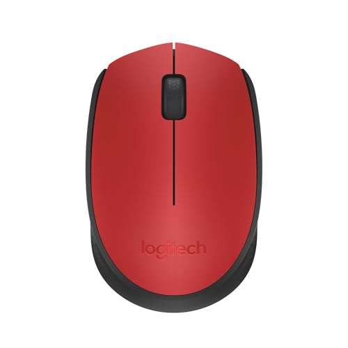 LOGITECH M171 Mouse right and left-handed wireless 2.4 GHz USB wireless receiver black blue