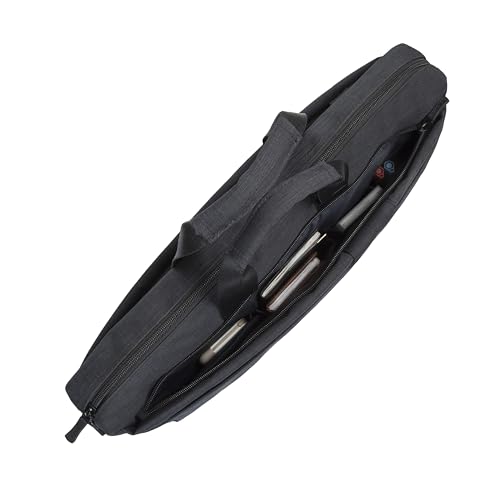 Sacoche business 5 poches 17.3", Polyester ECO  noir chambré
