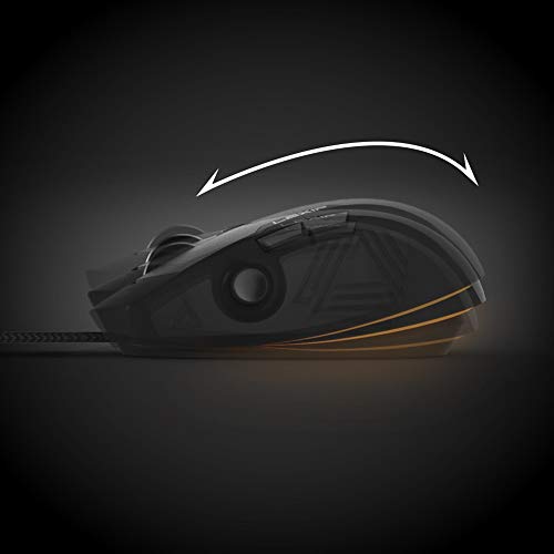 LEXIP 3D High performance Mouse CAD and Gaming uitive 3D movement thumb joystick 6 program. Buttons wired 12000dpi ceramic glider