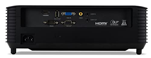 ACER X1228H DLP Projector XGA 1024x768 4500 ANSI Lumen 20.000:1 6.000h HDMI VGA RCA USB 220Watt Philips UHP black
