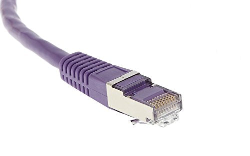 Cordon RJ45 catégorie 6 S/FTP violet - 0,15 m