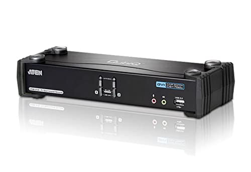 Aten CS1782A KVM DVI Haute résol./USB 2 ports + Audio