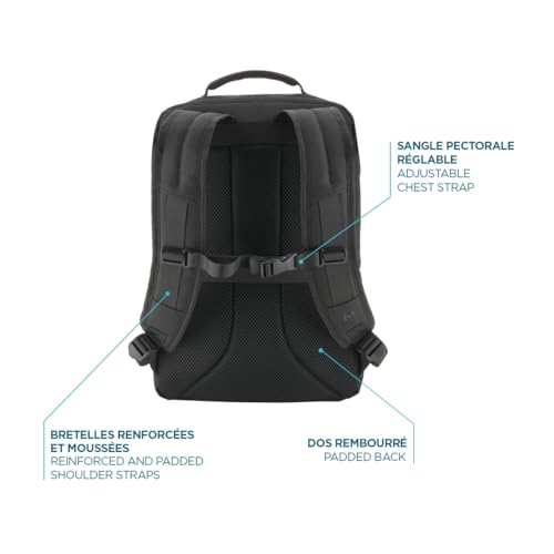 Trendy 24h Backpack 14-16" Black - 25L - Main Fabric 100% R