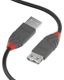 LINDY Rallonge USB 2.0 type A Anthra Line 5m