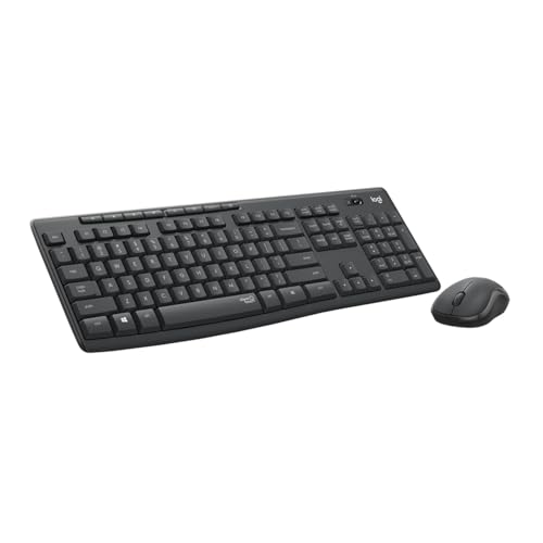Clavier Logitech MK295 Silent Wireless Combo Graphite Monochrome QWERTY Qwerty US