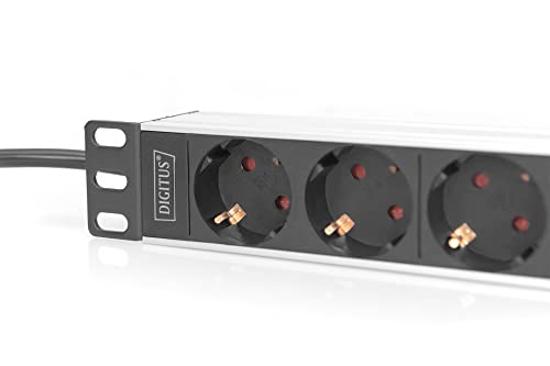 Digitus DN-95418 unité de distribution d'énergie 4 sortie(s) CA 0U/1U Noir