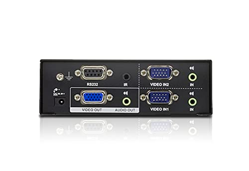 Commutateur 2 PORTS vga + audio+ RS232 aten VS0201 300MHz