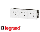 LEGRAND Prise secteur Mosaic triple 45x45 45° 10/16 A