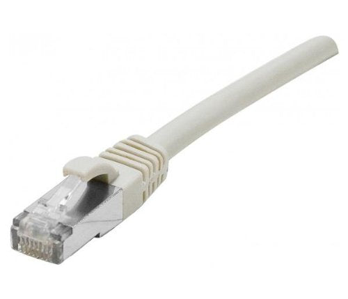 Cordon RJ45 catégorie 6A S/FTP LSOH snagless gris - 0.15 m
