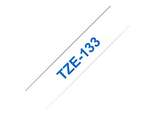BROTHER P-TOUCH TZE-145 blanc sur clear 18mm
