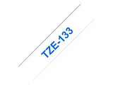 BROTHER P-TOUCH TZE-145 blanc sur clear 18mm