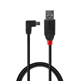 LINDY USB 2.0 Type A/Mini-B 90 0.5m Mini-B plug right angled