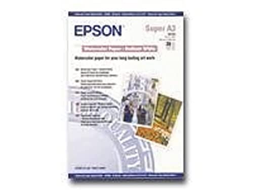 EPSON S041352 Matte papier aquarelle inkjet 190g/m2 A3+ 20 feuilles pack de 1
