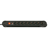 LINDY Mains 8 way gang socket with on/off Switch 3500W with overvoltage protection