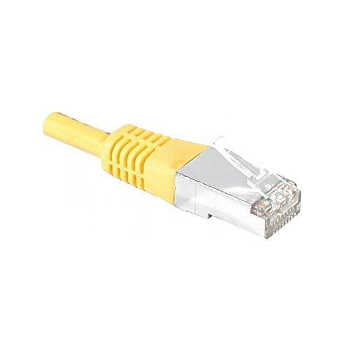 Cordon RJ45 catégorie 6 S/FTP jaune - 0,7 m
