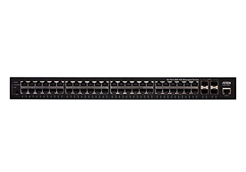 ATEN ES0152P Switch Niv2 48P Gigabit PoE+ 740W & 4 SFP spécial AV