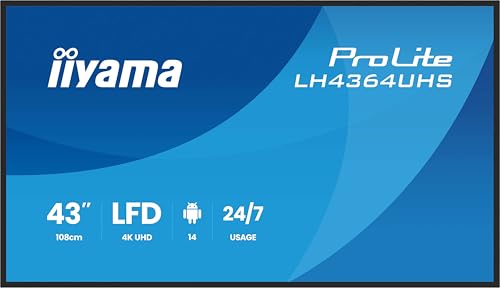 IIYAMA- Afficheur professionnel 43" LH4364UHS-B1AG