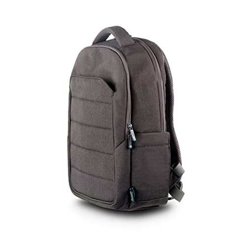URBAN FACTORY Eco-designed laptop backpack made from recycled PET. Its structure is reinforced with high density foam