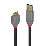 LINDY Câble USB 3.0 Type A vers Micro-B Anthra Line 3m