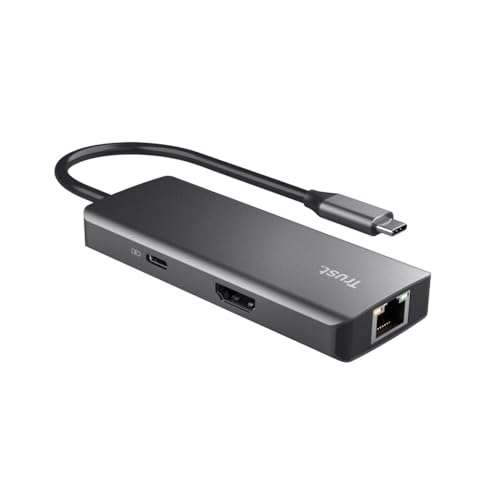 TRUST Adaptateur DALYX USB-C 6 en 1 2 USB-C 2 USB 1 HDMI 1 Ethernet