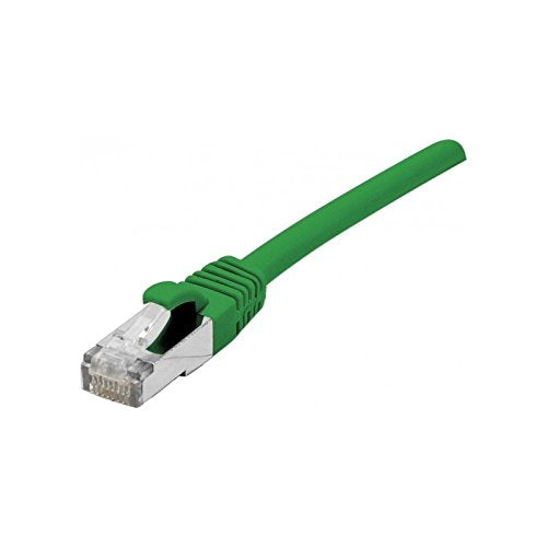 Cordon RJ45 catégorie 6A S/FTP LSOH snagless vert - 0,15 m