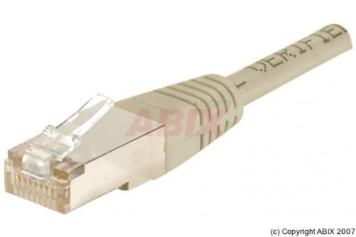 Cordon RJ45 catégorie 5e F/UTP gris CCA - 1 m