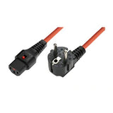 IEC-LOCK Cordon d alimentation CEE7 / C13 à verrouillage orange - 3,0 m