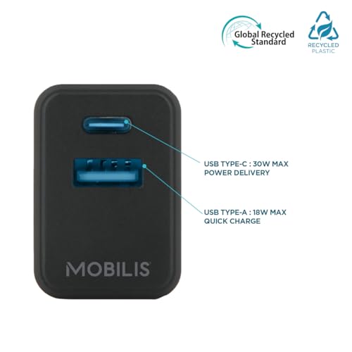 MOBILIS Chargeur secteur - 30W Smartphone Tablette