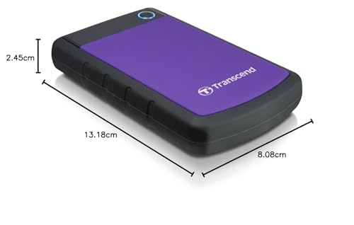 TRANSCEND 4To Disque dur externe 2.5p - Anti-choc Violet
