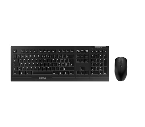 CHERRY Clavier & souris B.Unlimited A.E.S SS fil noir (US/¦)