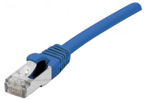 Cordon RJ45 catégorie 6 F/UTP LSOH snagless bleu - 0,5 m
