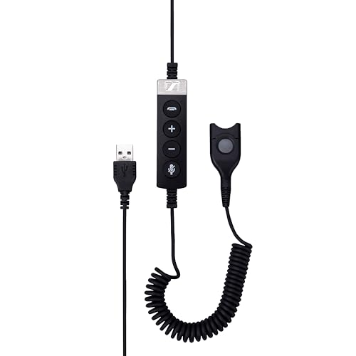 EPOS USB-ED CC 01 MS Adapter cable USB to easy disconnect for using Easy d. HS with PC Skype for business certified