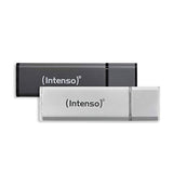 INTENSO Clé USB 2.0 Alu Line - 16 Go Gris