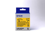 EPSON Ruban LK-7YBA21 - Gaine thermorétractable HST Noir/Jaune d21/2,5