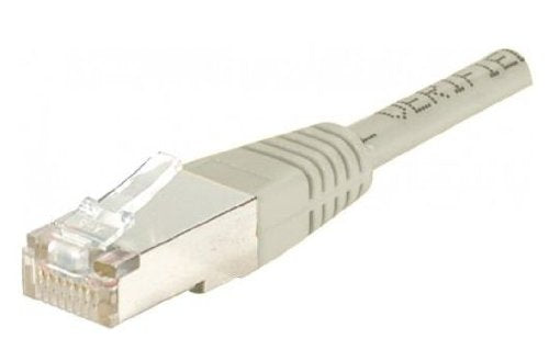Cordon RJ45 croisé catégorie 6 S/FTP gris - 1 m