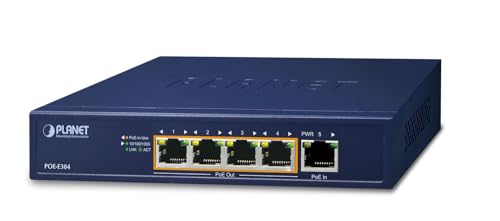 PLANET POE-E304 prolongateur réseau Émetteur et récepteur réseau Bleu 10, 100, 1000 Mbit/s