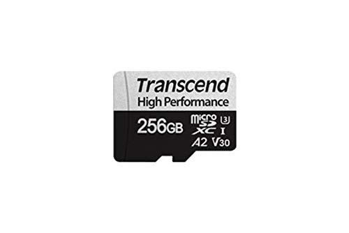 TRANSCEND 256Go microSDavec adaptateur SD UHS-I U3 A2 pour les consoles de jeux portables