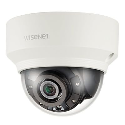 WISENET X SERIES NETWORK IR30 DOME CAMERA 5MP 4.3MM