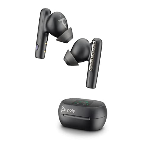 HP Poly Voyager Free 60+ UC M Carbon Black Earbuds +BT700 USB-C Adapter +Touchscreen Charge Case Casque Sans fil Ecouteurs Appels/Musique USB Type-C Bluetooth