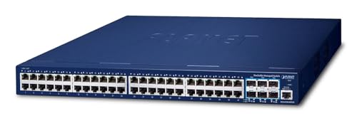 PLANET SGS-6310-48T6X commutateur réseau Géré L3 Gigabit Ethernet (10/100/1000) 1U Bleu