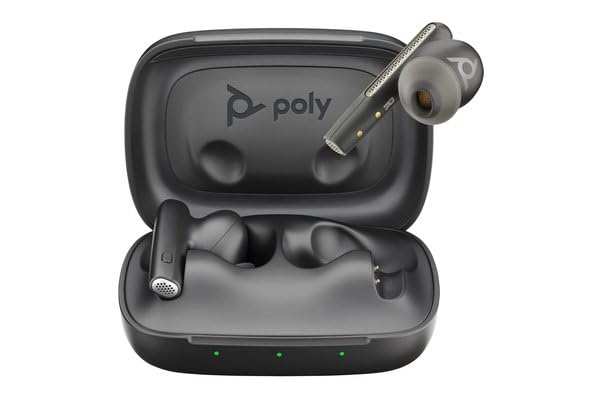 HP Poly Voyager Free 60 UC Carbon Black Earbuds +BT700 USB-C Adapter +Basic Charge Case Casque Sans fil Ecouteurs Appels/Musique USB Type-C Bluetooth