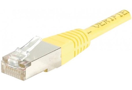 Cordon RJ45 catégorie 6 F/UTP jaune - 25 m