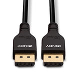 LINDY 0.5m DisplayPort 1.4 Cable Slim DP male to DP male connector